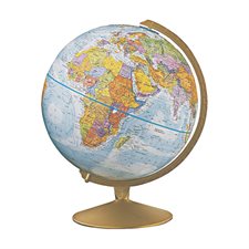 Explorer 12? Blue Raised Relief Globe (French)