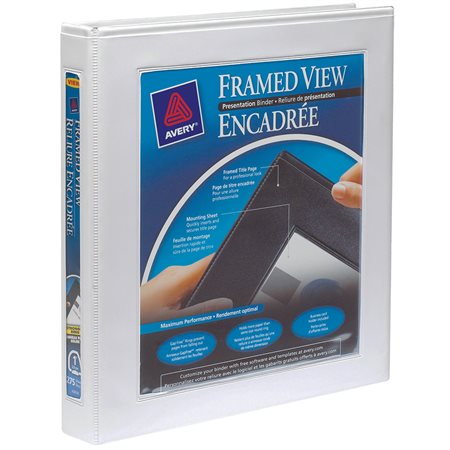 Framed View Presentation Binder white