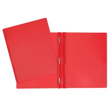 Couverture de présentation poly avec trois attaches - Rouge