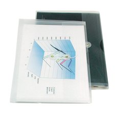 Enveloppe transparente expansible avec attache à ficelle - Lettre