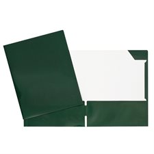 Couverture de présentation en carton à 2 pochettes - Vert foncé
