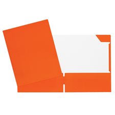 Couverture de présentation en carton à 2 pochettes - Orange 