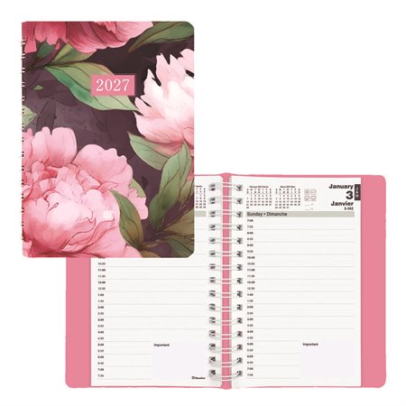 Pink Daisy Daily Diary (2026)