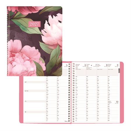 Pink Daisy Weekly Diary (2027)