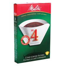 Filtres à café No. 4, forme conique - boîte de 40