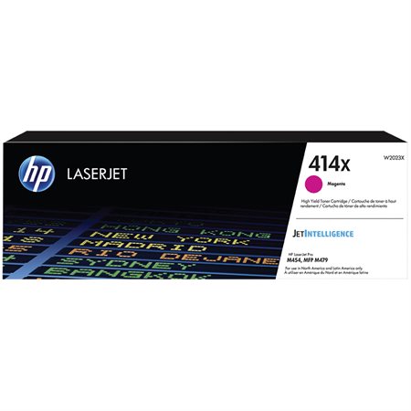 HP 414X Cartouche de toner de longue durée d'origine LaserJet HP414X - W2023X - Magenta