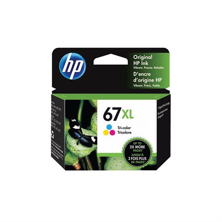 HP 67XL Cartouche jet d'encre de longue durée d'origine HP67XL - 3YM58AN#140 - Tricolore