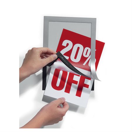 DURAFRAME® Self-Adhesive Magnetic Frame 8-1/2 x 5-1/2" silver
