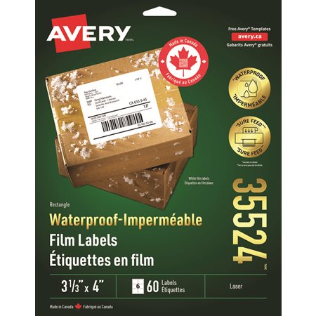 Rectangle Waterproof Film Labels