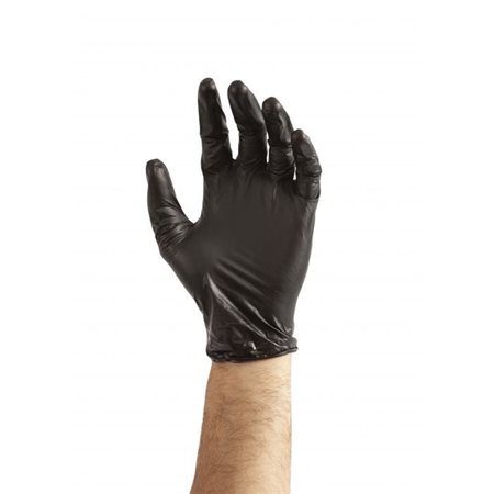 Stellar Vitridex Disposable Examination Gloves - Black -Large