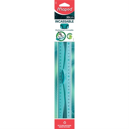 Règle en plastique flexible et incassable de 30 cm