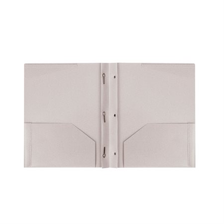 Biodegradable Report Cover With Fasteners & Pockets - Grey