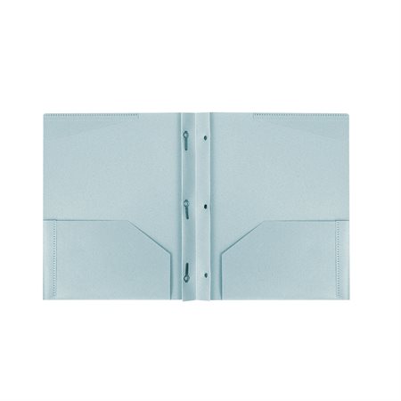 Biodegradable Report Cover With Fasteners & Pockets - Light Blue