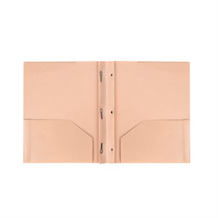 Biodegradable Report Cover With Fasteners & Pockets - Pink