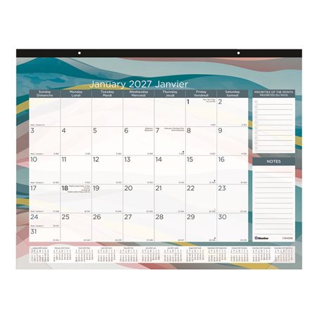 Azure Desk Pad Calendar (2026)