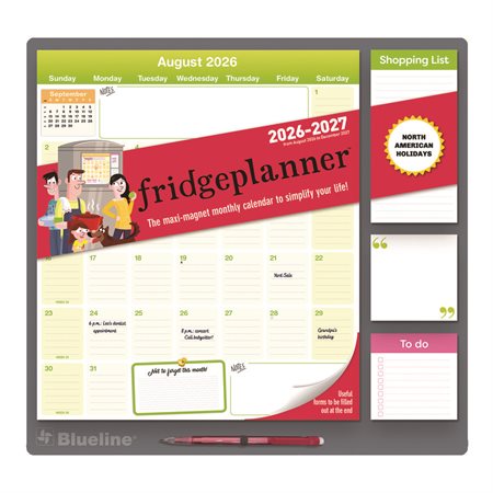 Fridgeplanner Magnet Calendar (2026-2027) - English
