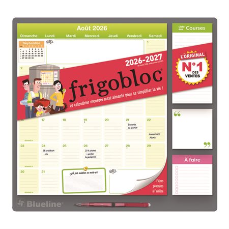Fridgeplanner Magnet Calendar (2026-2027) - French