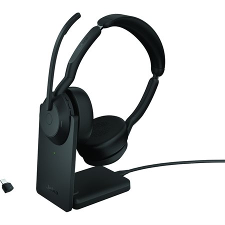 Evolve2 55 Stereo Headset with Charging Stand USB-C MS
