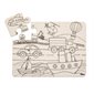 Casse-tête lavable 12 morceaux Funny Mat Véhicules