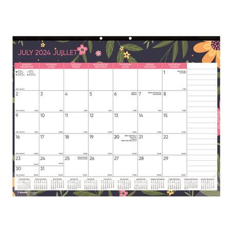 Calendrier sous-main (2026-2027)