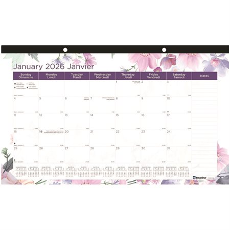 Calendrier sous-main mensuel Passion (2026)