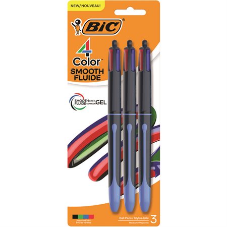 Bic 4 Color Smooth Retractable Ballpoint Pens
