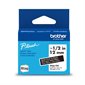 Ruban non-laminé Btag pour étiqueteuse P-touch - Blanc sur noir