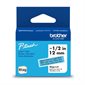 Ruban non-laminé Btag pour étiqueteuse P-touch - Noir sur bleu pâle
