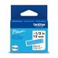 Non-Laminated Btag Tape Cassette for P-touch labellers - Blue on Light Blue