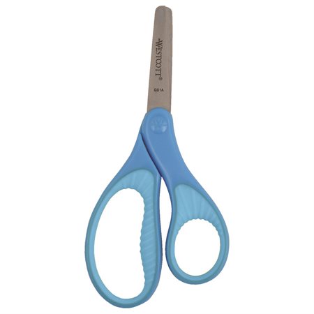 Round Soft Grip Scissor - Blue