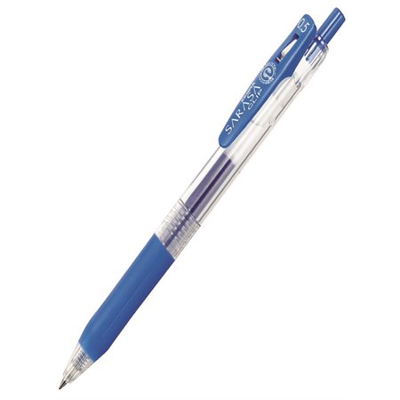 Stylo gel rétractable Sarasa Clip encre bleue cobalte