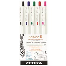 Stylo gel rétractable Sarasa Clip ensemble standard