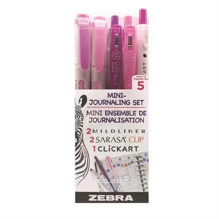 Stylos mini ensemble de journalisation