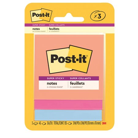 Post-it® Super Sticky Notes Summer Joy Collection