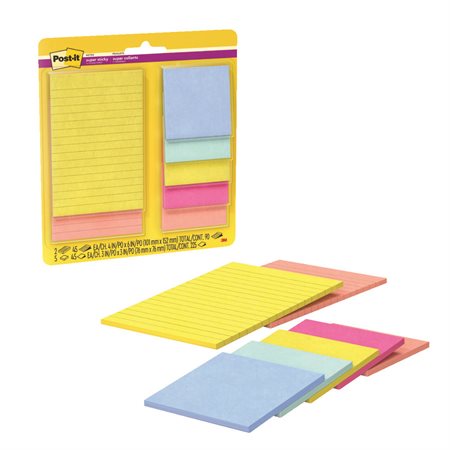 Post-it® Super Sticky Notes Assorted