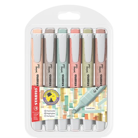STABILO® swing® cool NatureCOLORS® Highlighters