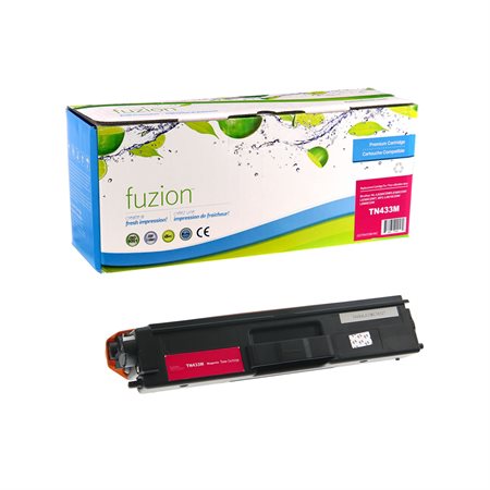 Cartouche de toner de longue durée compatible  fuzion™  (Alternative à Brother TN433M) - Magenta