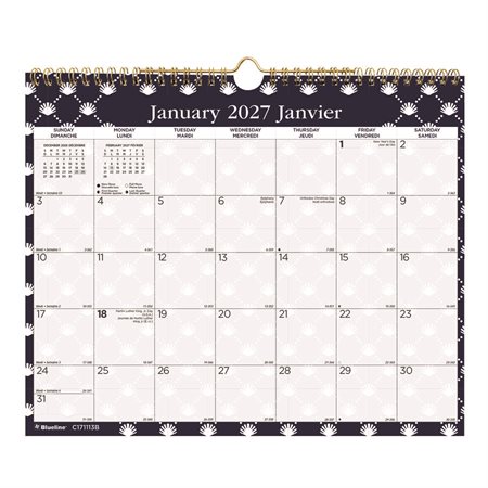 Monthly Wall Calendar Flowers (2026)
