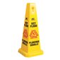 Panneau de sécurité jaune ATTENTION PLANCHER MOUILLÉ