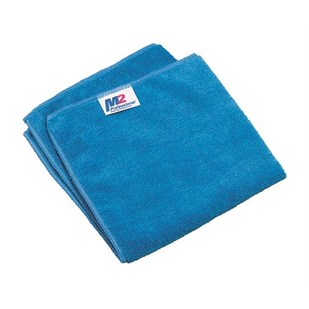Chiffons Sani-Pro en microfibres 14 x 14 po - Bleu