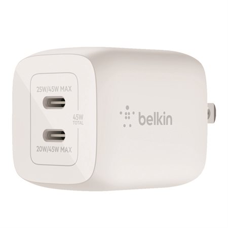 Chargeur Mural BoostCharge Blanc