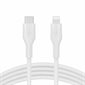 Belkin BoostCharge PRO USB-C Charge / Sync Cable with Lightning Connector - 3 ft - White