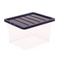 Boîte de rangement empilable en plastique - 22 L