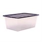 Boîte de rangement empilable en plastique - 38 L