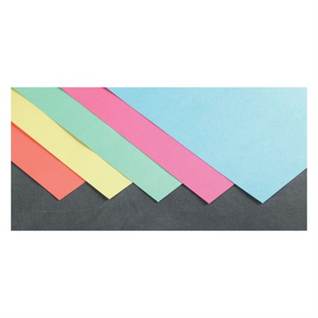 Papier cartonné  fluorescents assortis