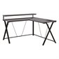 L-Shaped Gaming Desk With LED Lights