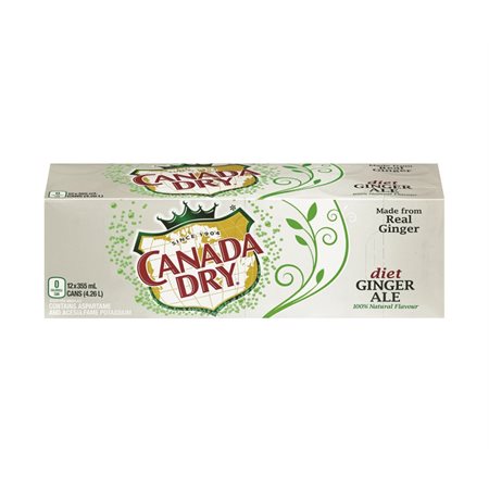 Soda gingembre diète Canada Dry