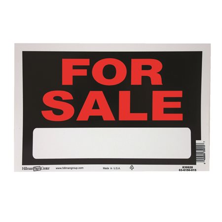 Panneau « For Sale »