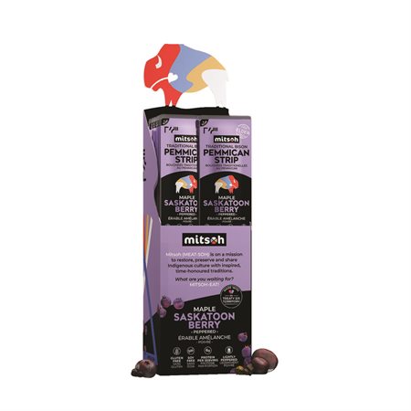 Bâtonnets de pemmican à l'érable bleuet poivré