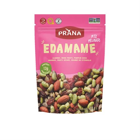 Prana edamane mélange fruits et amandes